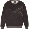 Suéter de moletom gráfico masculino Guess grande algodão cinza