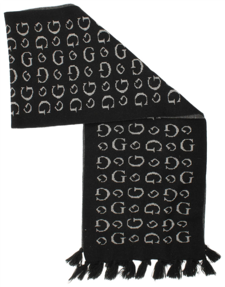Guess Lenço Retângulo Gráfico Feminino Tamanho Único Logotipo Acrílico Preto
