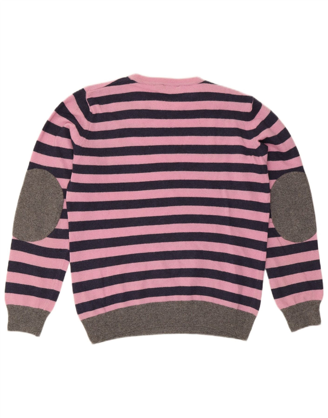 Suéter masculino Brooksfield com gola redonda IT 46 lã listrada rosa pequena