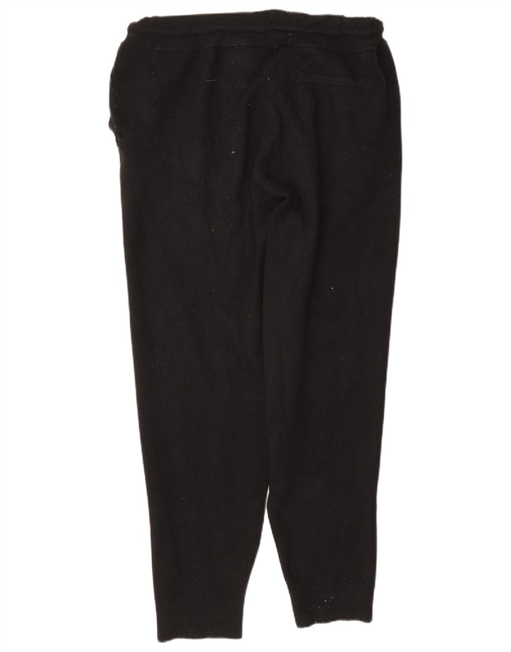 Zara Calça de treino masculina Joggers grande viscose preta