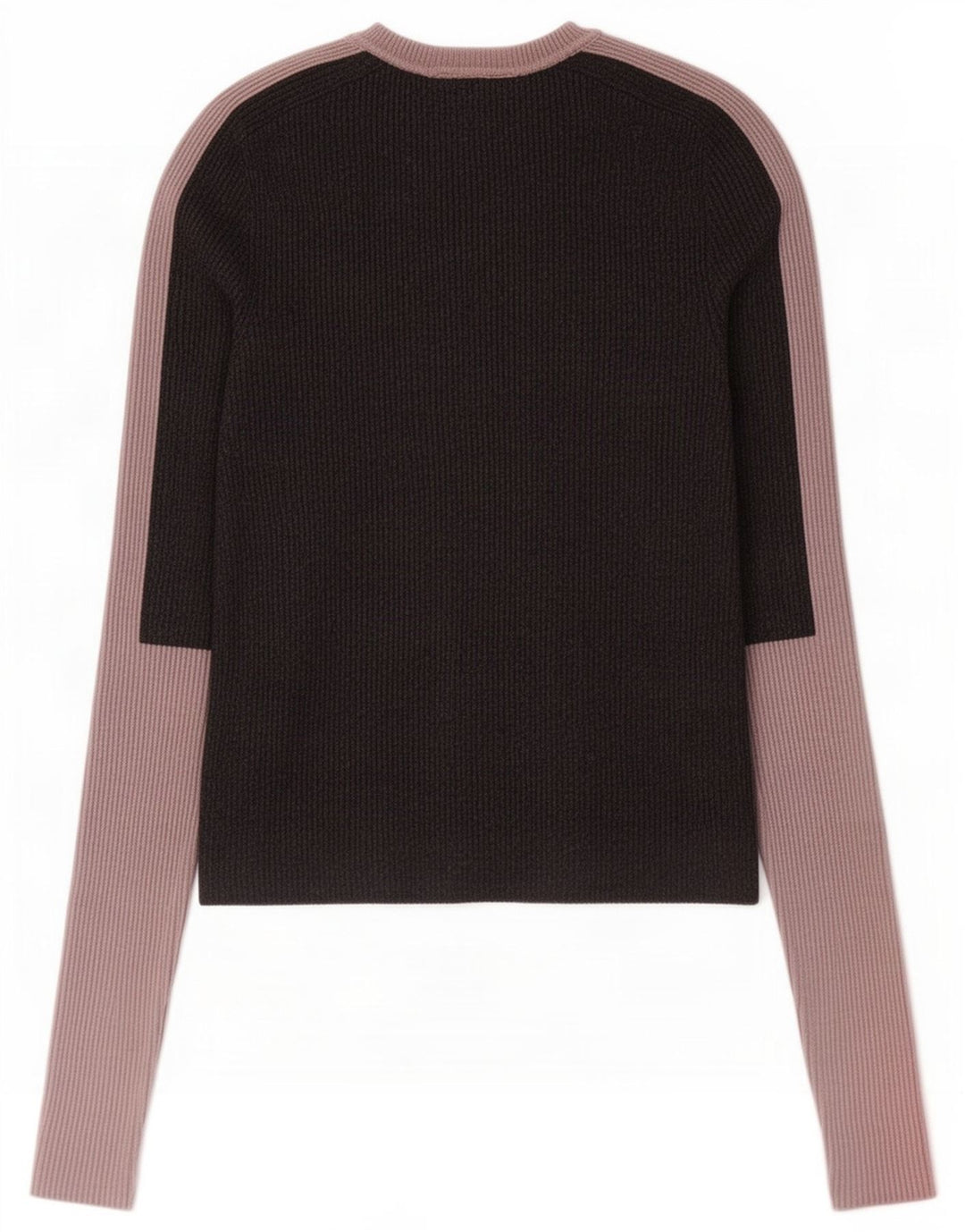 Blusa cropped feminina Zara UK 12 cinza médio colorblock viscose
