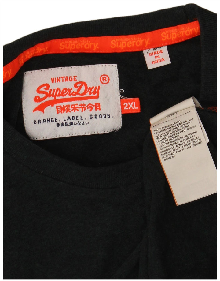 Camiseta masculina SUPERDRY Top 2XL algodão verde