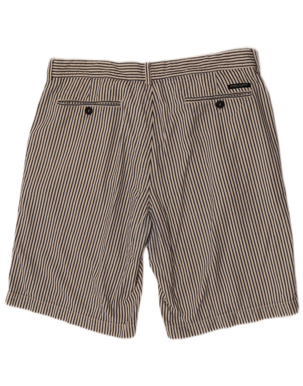 Marina Yachting Mens Chino Shorts IT 54 2XL W42 Riscas Azul