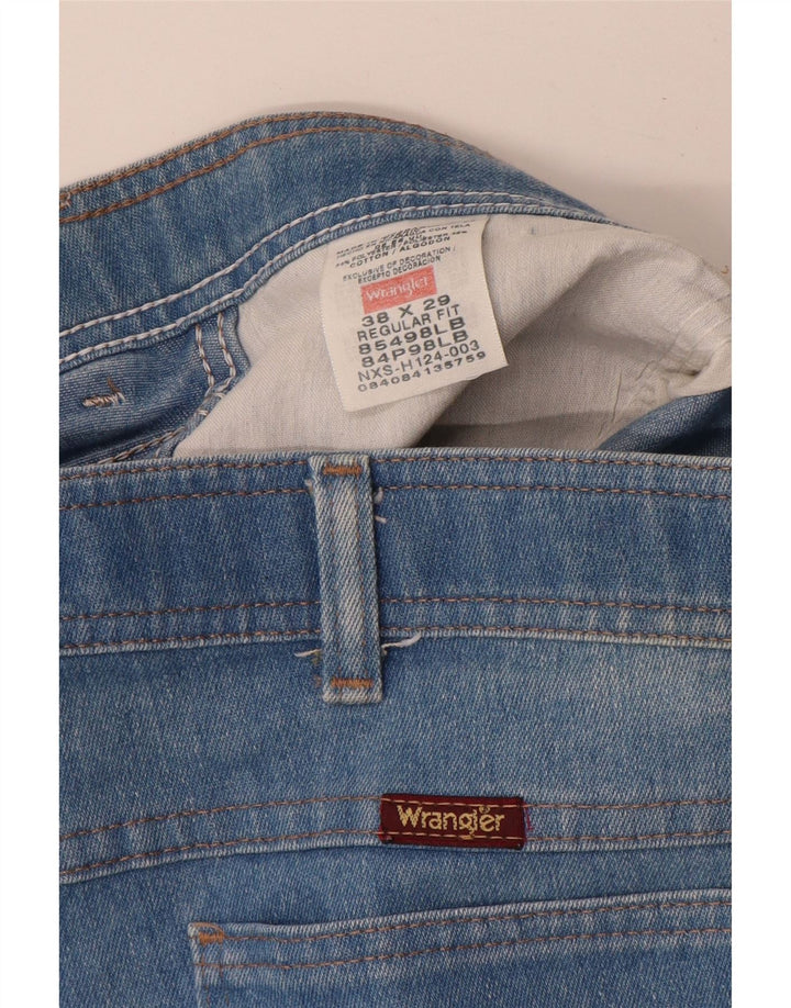 Calça jeans reta masculina WRANGLER regular fit W38 L29 azul poliéster