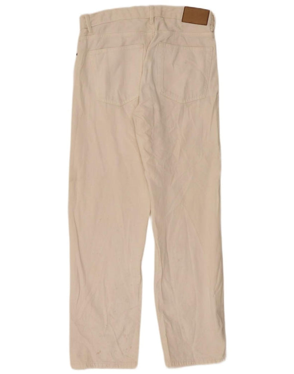 Zara Mens Straight Jeans EU 40 Médio W31 L32 Off White