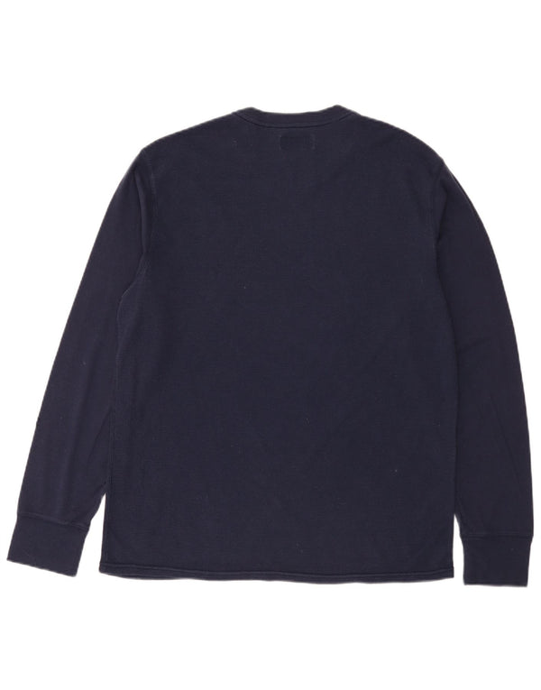 Top masculino Polo Ralph Lauren manga comprida médio azul marinho