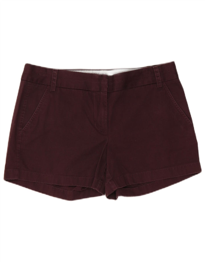 Shorts Chino feminino J. CREW EUA 8 médio W32 algodão marrom