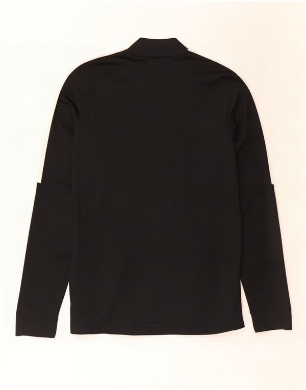 Nike Mens Dri Fit Tracksuit Top Jacket Pequeno Preto Colourblock Poliéster