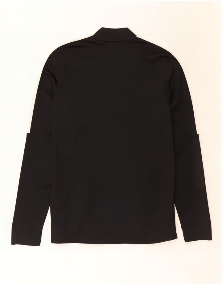 Nike Mens Dri Fit Tracksuit Top Jacket Pequeno Preto Colourblock Poliéster