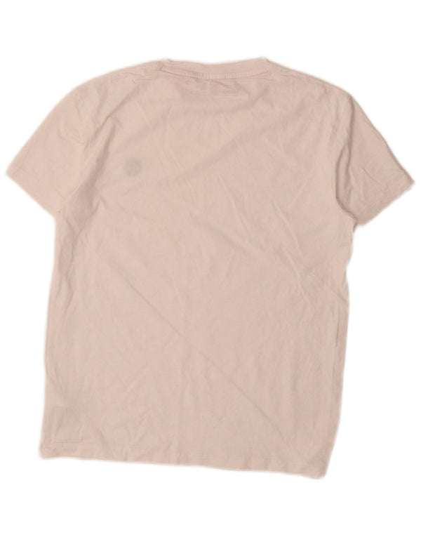 Timberland Camiseta Masculina Slim Fit Top Pequeno Algodão Branco