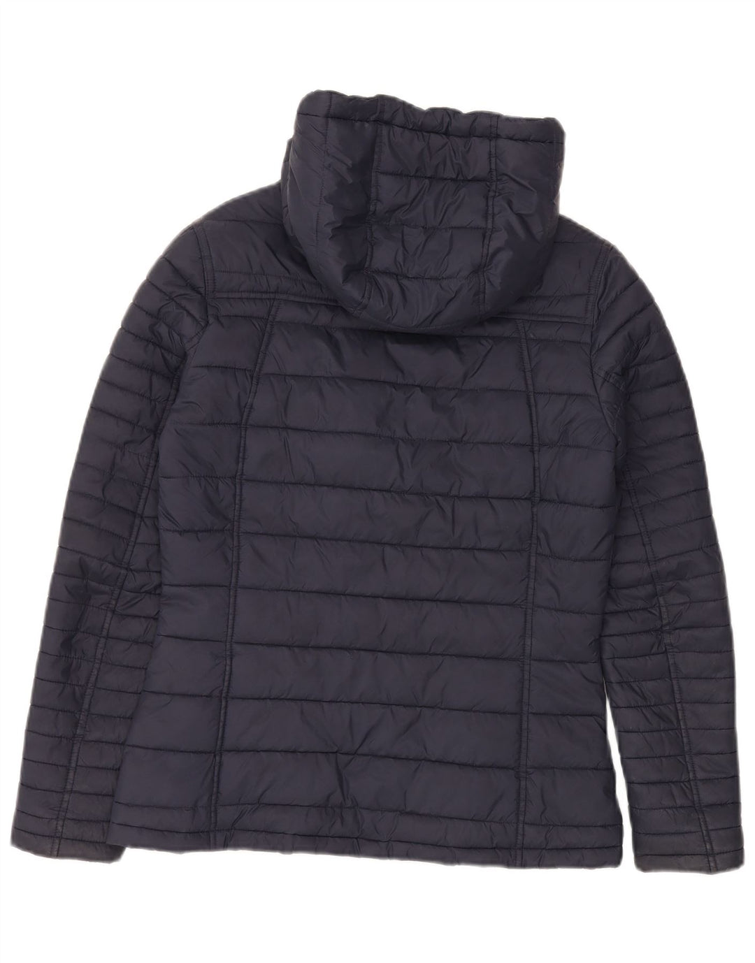 Jaqueta feminina acolchoada com capuz BARBOUR UK 12 azul marinho médio