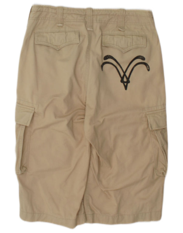 Shorts cargo masculino Levi's W29 pequeno algodão bege