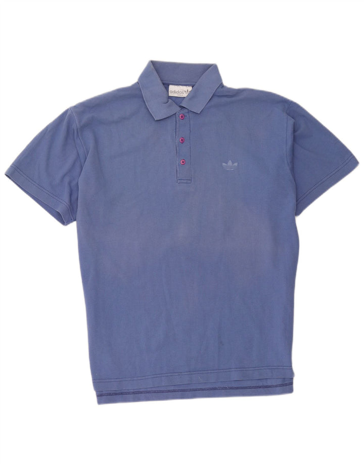 Camisa polo masculina Adidas grande algodão azul