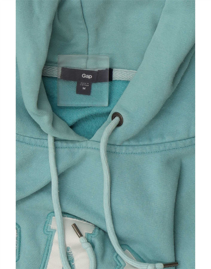 Suéter feminino Gap com capuz e ajuste regular gráfico UK 12 azul médio