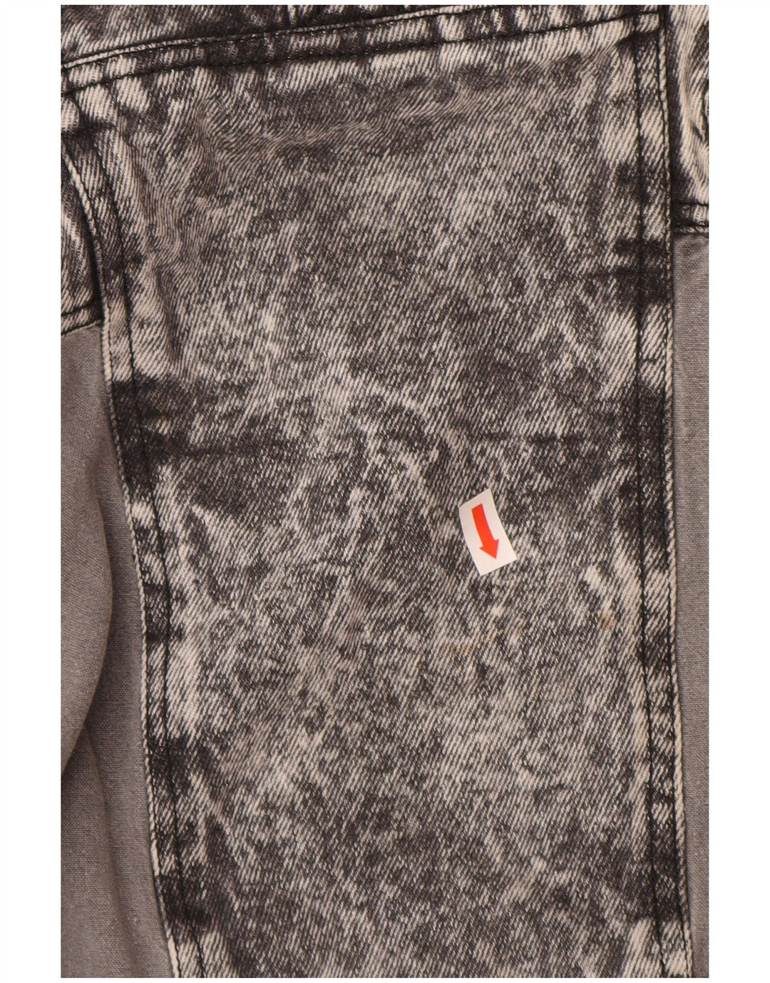 Jaqueta jeans feminina VINTAGE pulôver UK 20 2XL algodão cinza