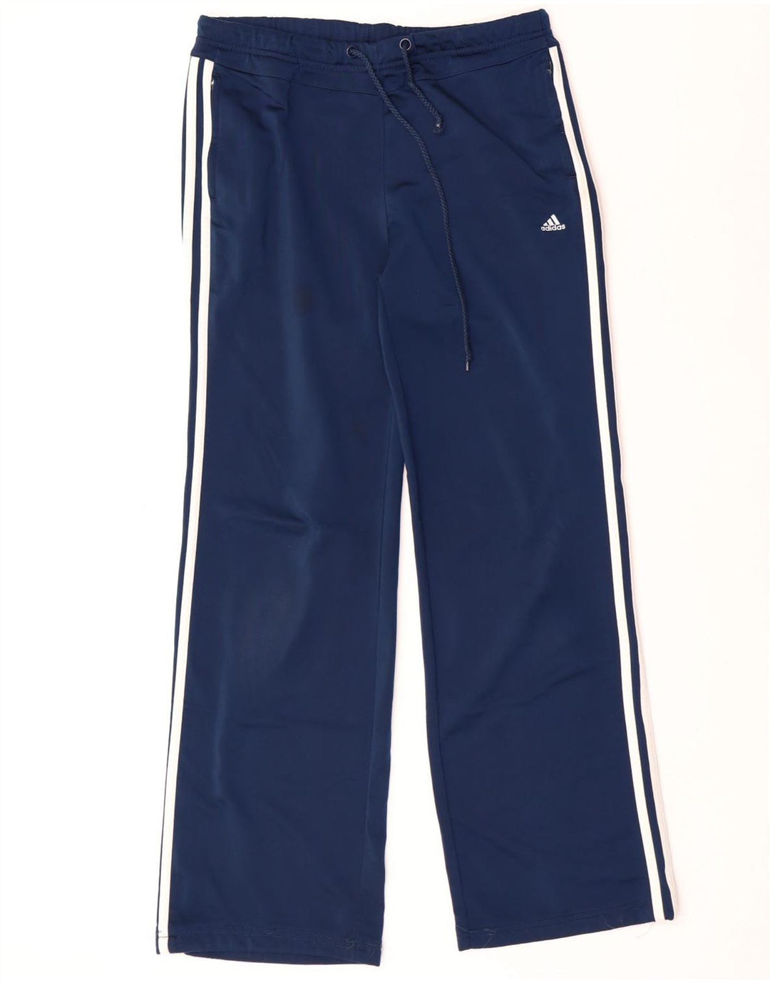Calças de treino femininas ADIDAS UK 14 médio azul marinho poliéster