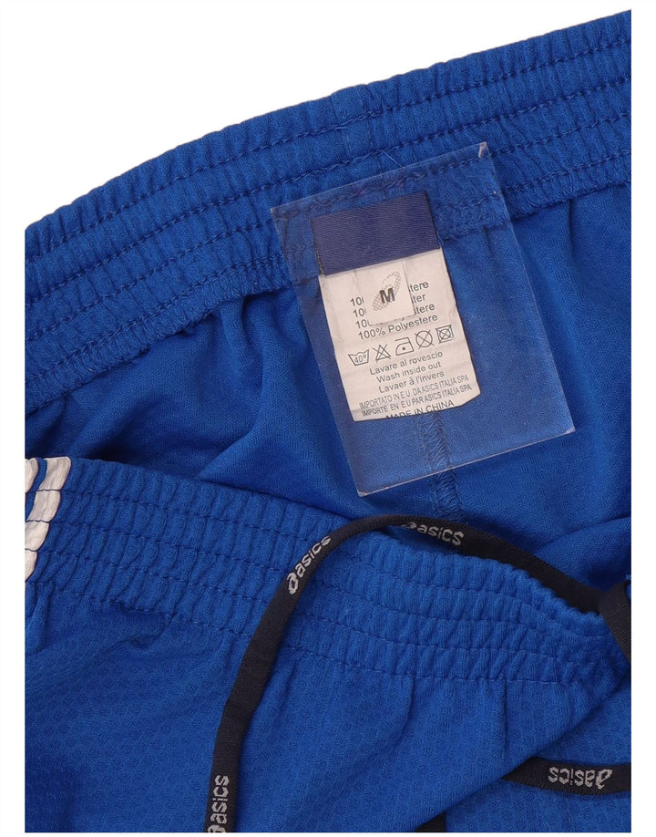 Shorts esportivos masculinos ASICS poliéster azul médio