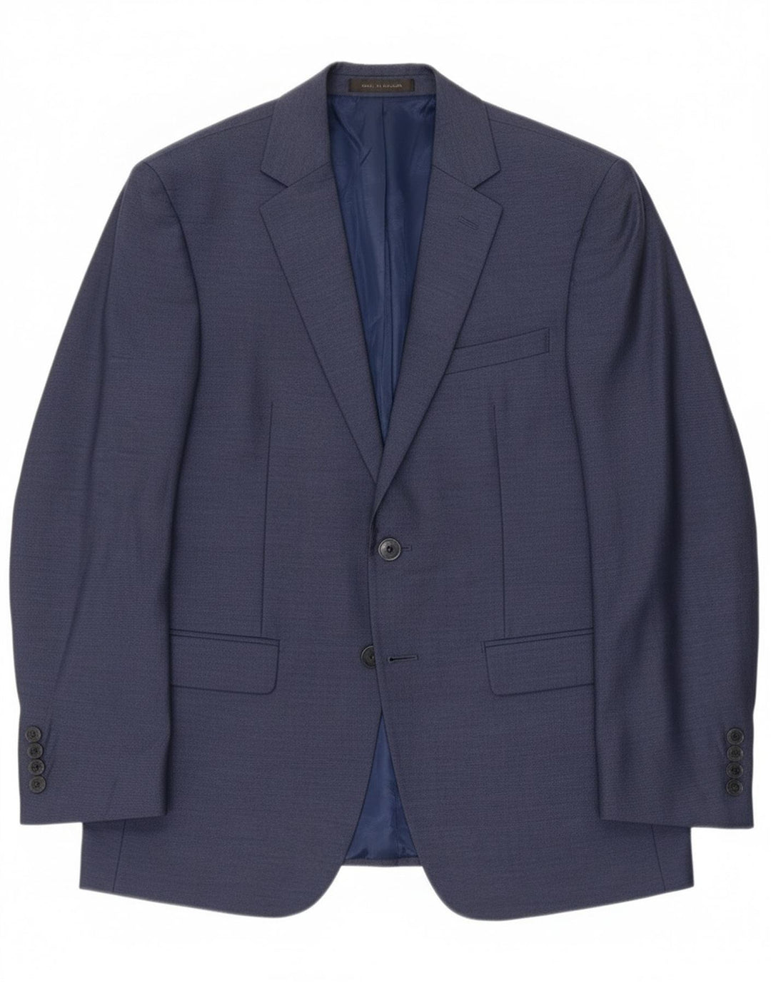 Jaqueta Blazer Masculina Calvin Klein com 2 Botões Reino Unido 38 Poliéster Azul Marinho Médio