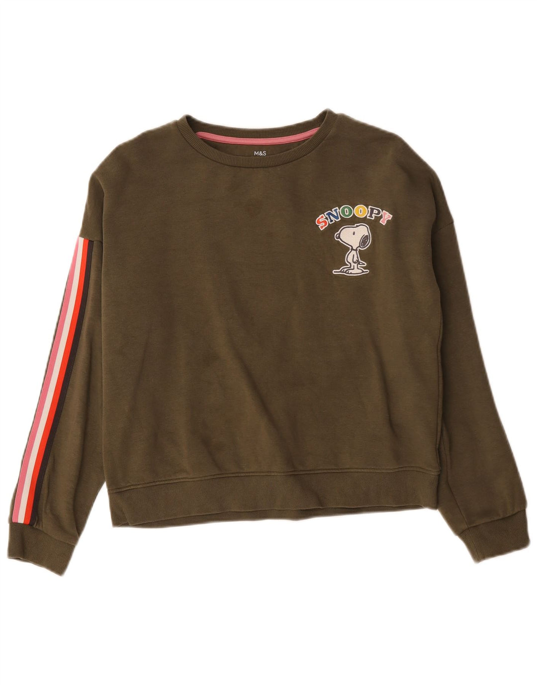 Suéter Marks & Spencer Girls Peanuts 13-14 anos cáqui