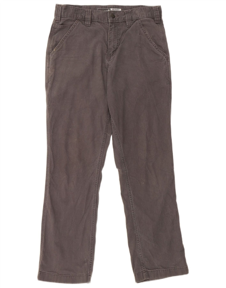 Calça cargo feminina Carhartt com ajuste relaxado W30 L30 algodão cinza