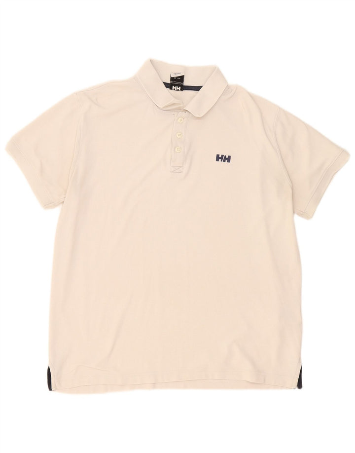 Camisa polo masculina Helly Hansen XL off white poliéster