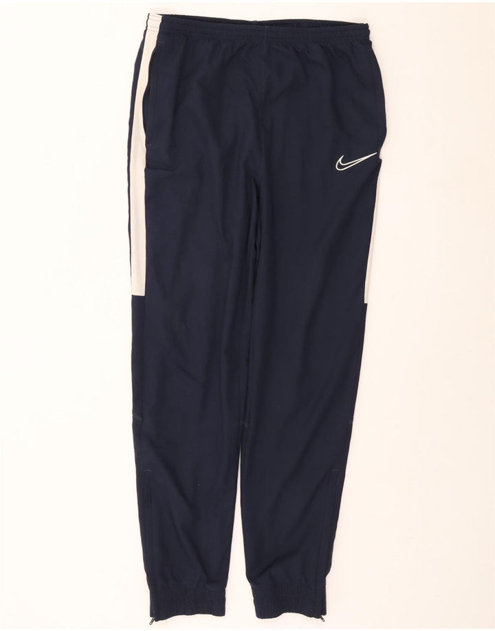 Calça de treino masculina NIKE Dri Fit Joggers grande azul marinho Colourblock