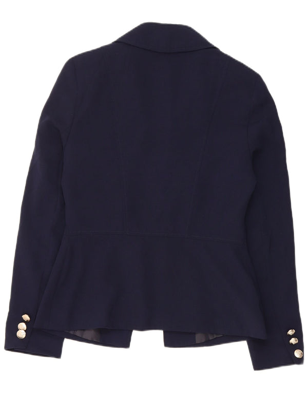 Jaqueta blazer aberta feminina Lipsy UK 10 poliéster azul marinho pequeno