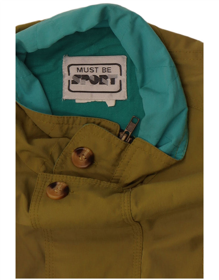 Jaqueta bomber masculina vintage UK 42 XL cáqui