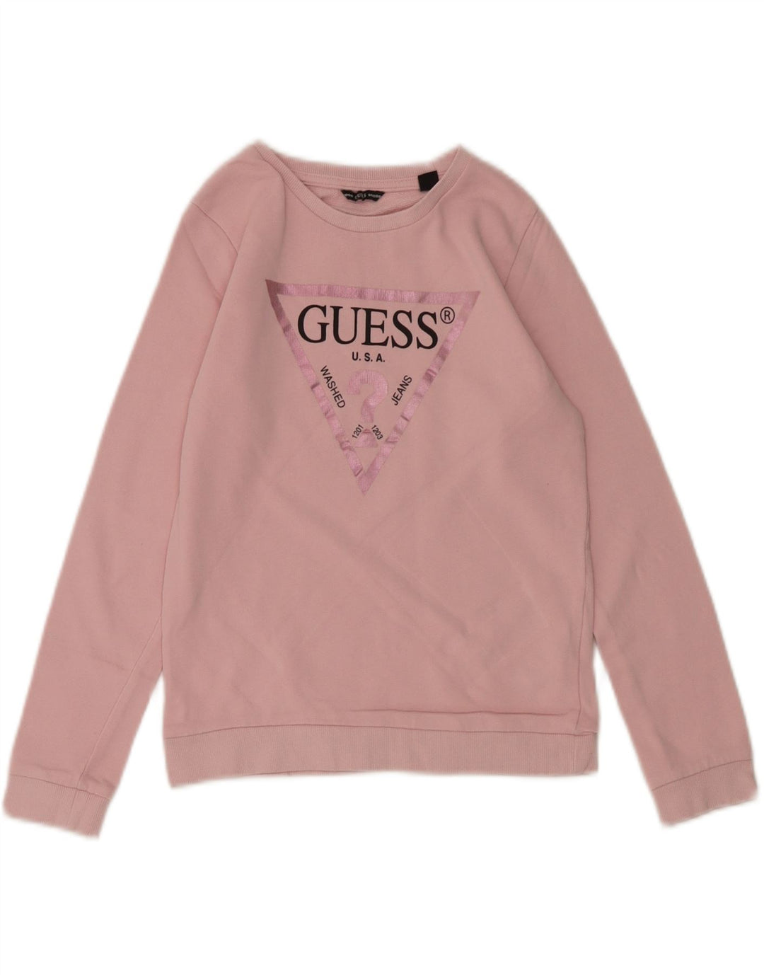 Suéter gráfico feminino GUESS 9-10 anos rosa
