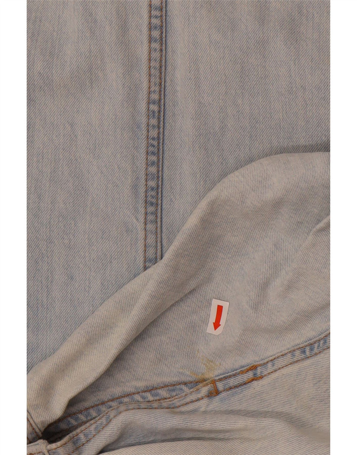 Macacão feminino Zara jeans grande tamanho UK 16 grande algodão azul