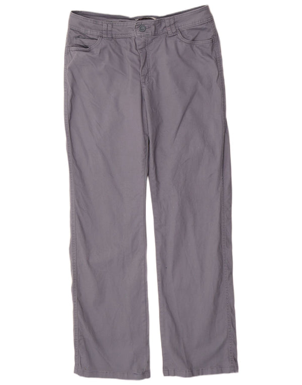 Lee Calça feminina casual de ajuste clássico US 14 XL W34 L32 algodão cinza