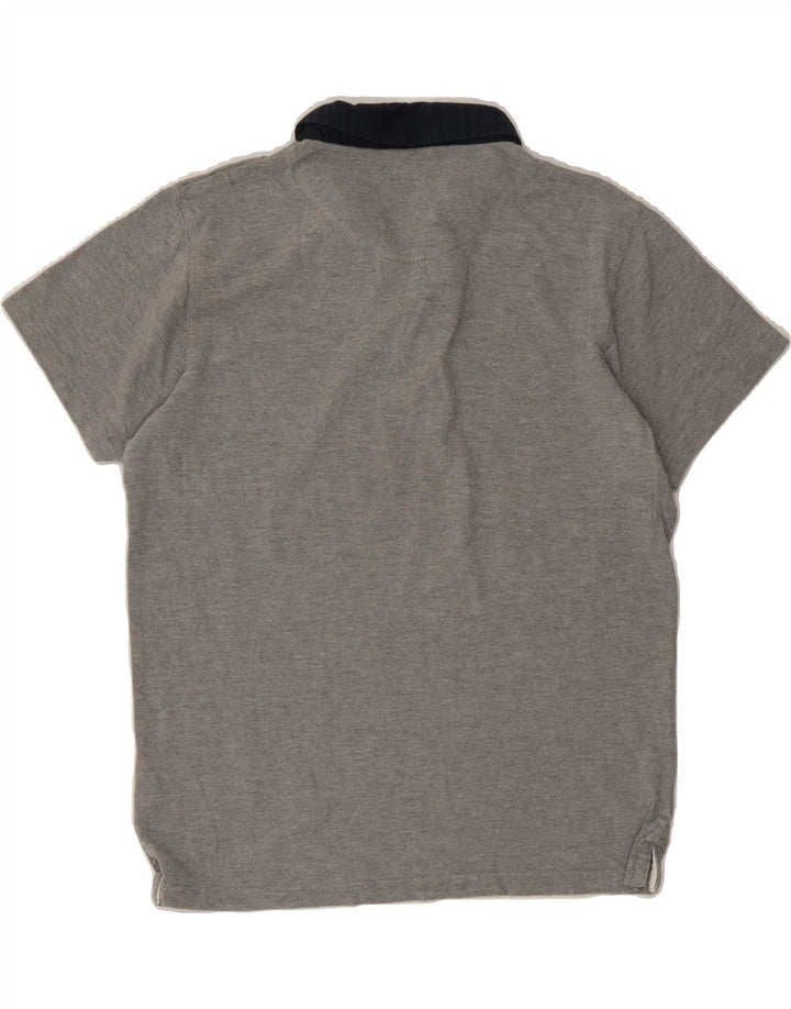 JACK & JONES Mens Originals Polo Shirt Medium Grey Cotton Vintage Jack & Jones and Second-Hand Jack & Jones from Messina Hembry 