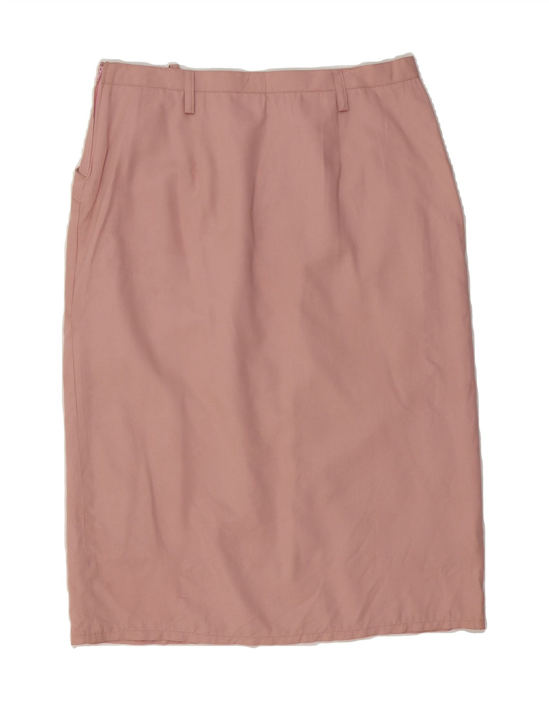 VINTAGE Womens Pencil Skirt IT 52 2XL W34  Pink Cotton Vintage Vintage and Second-Hand Vintage from Messina Hembry 