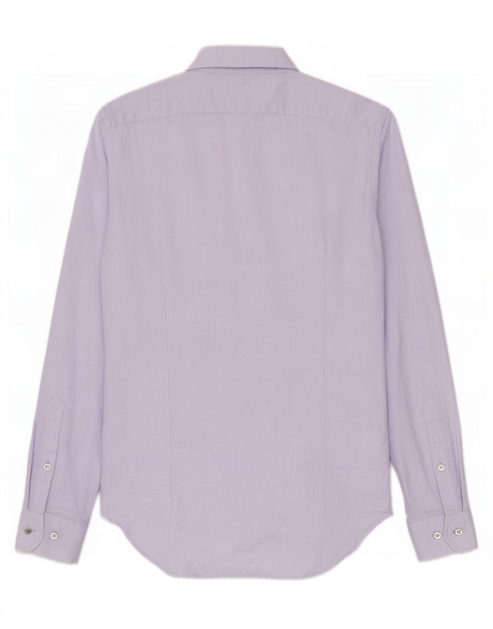 Camisa masculina Naracamicie pequena de algodão roxo