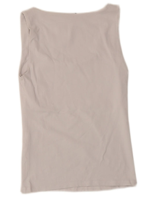 Colete feminino Zara UK 8 pequeno poliamida branca