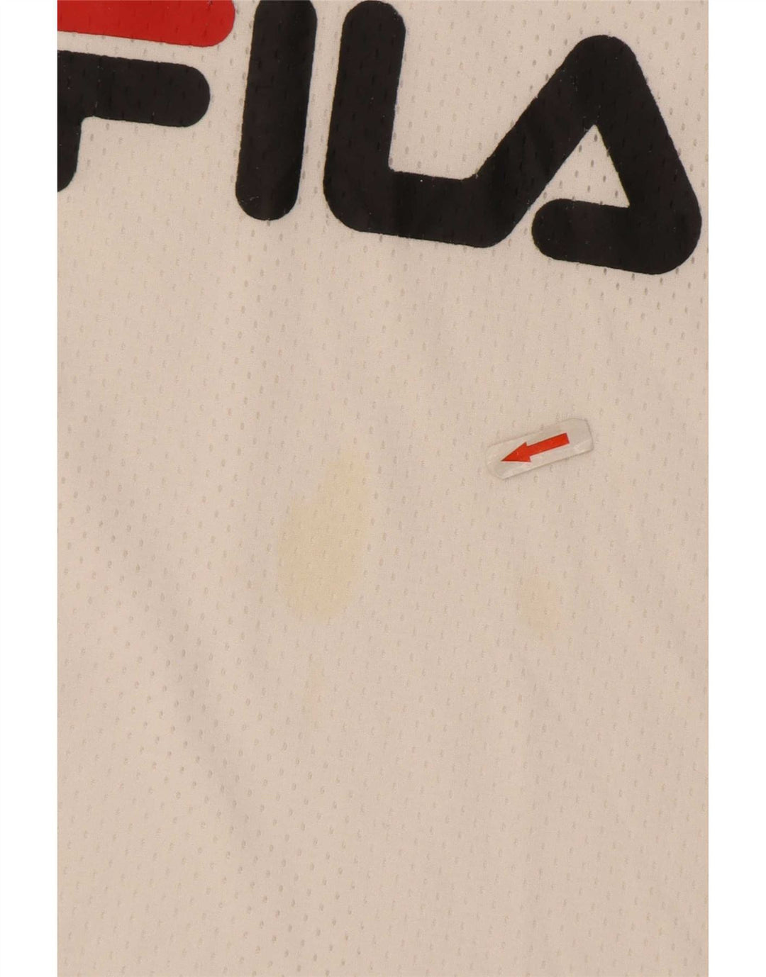 Fila Womens Graphic T-Shirt Top UK 16 Grande Poliéster Branco