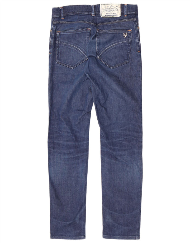 Harmont & Blaine Mens Slim Jeans W30 L32 Azul Algodão