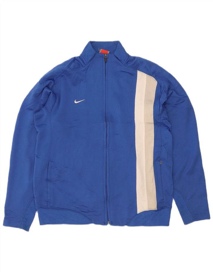 Nike Womens Tracksuit Top Jacket UK 18 XL Azul Colourblock Poliéster