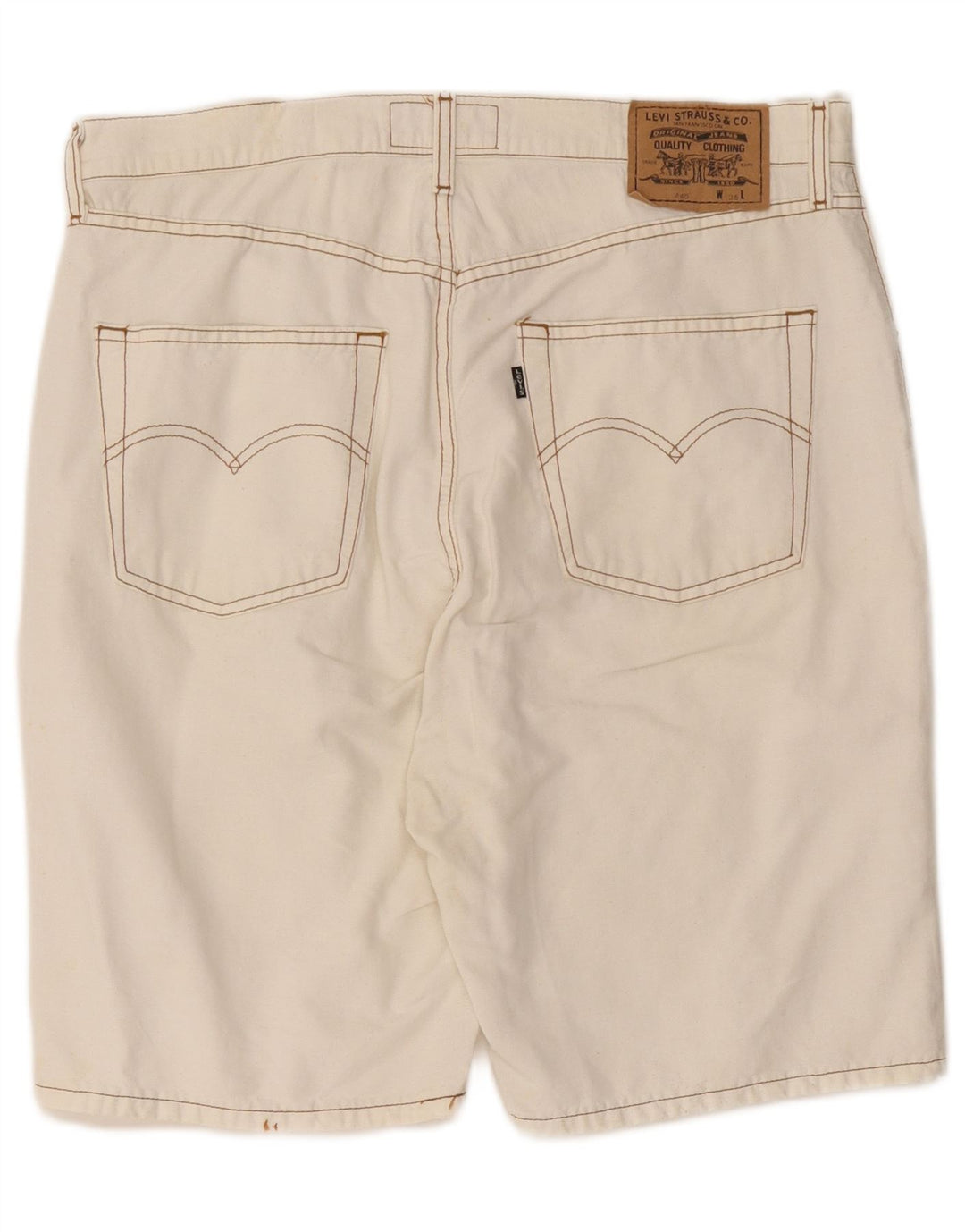 Shorts casual masculino Levi's W36 grande off white