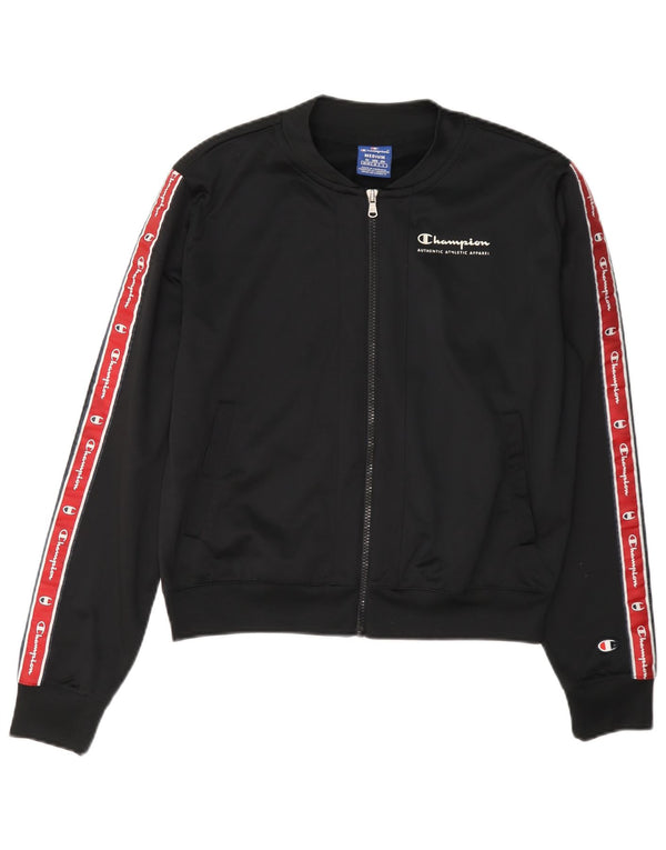 Jaqueta feminina Champion com estampa gráfica UK 14 Medium Black Colourblock