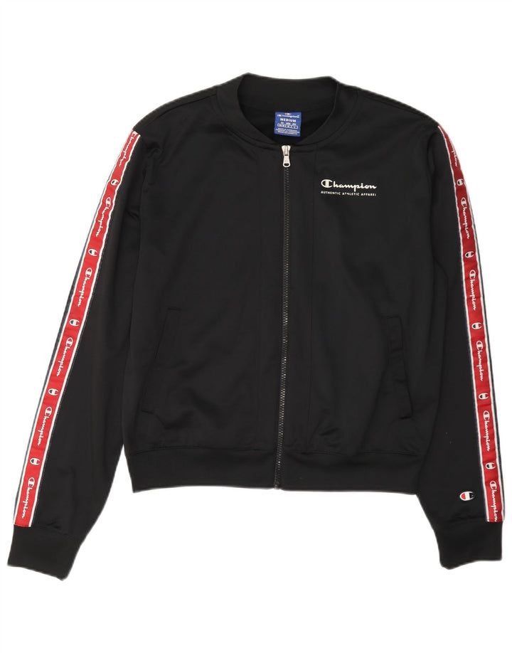 Jaqueta feminina Champion com estampa gráfica UK 14 Medium Black Colourblock