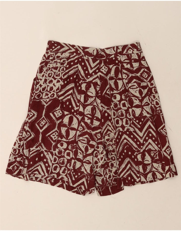 Shorts chino feminino Marcello Cioni IT 44 médio W26 marrom geométrico