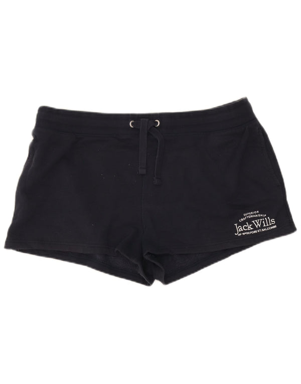 Jack Wills Womens Sport Shorts UK 18 XL Navy Blue Cotton