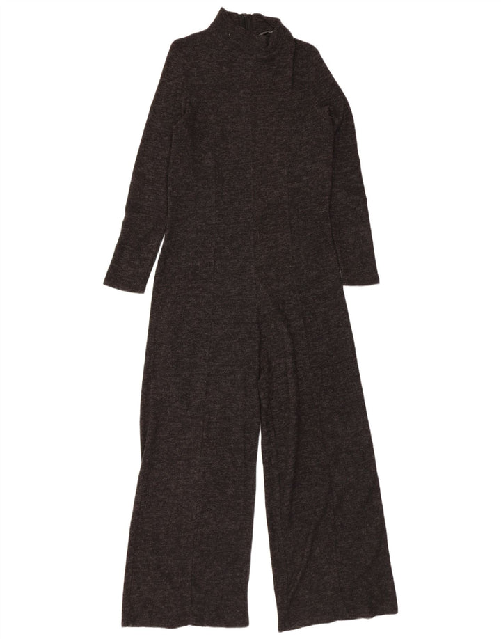 Zara Macacão feminino manga 3/4 Reino Unido 8 pequeno cinza