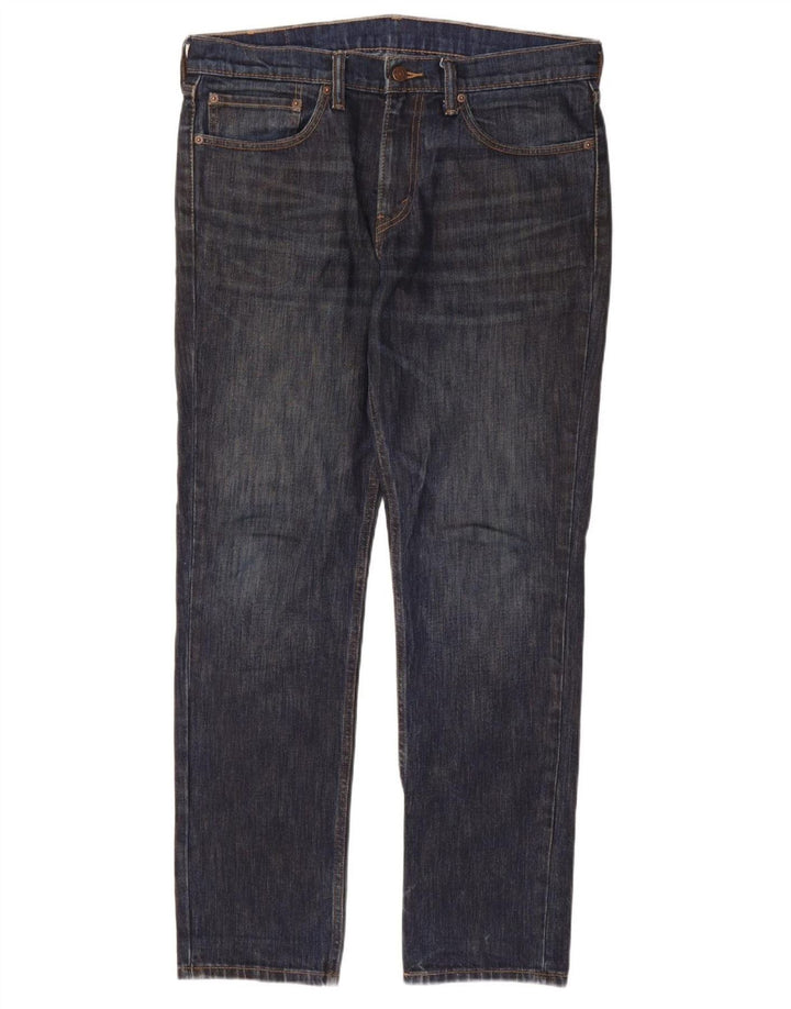 Levi's Masculino 511 Slim Jeans W34 L32 Azul Marinho Algodão