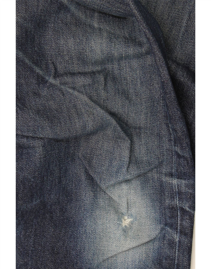 Calça jeans feminina Levi's 501 Straight W31 L32 azul marinho