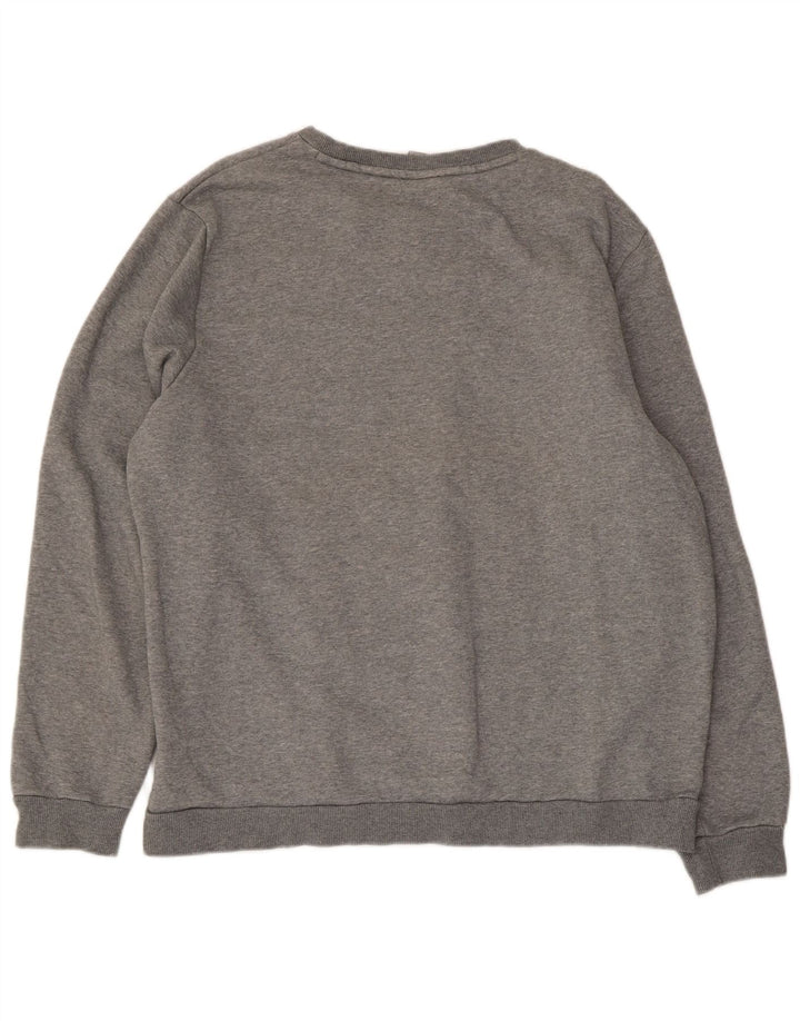 Moletom masculino Puma Jumper XL cinza manchado de algodão