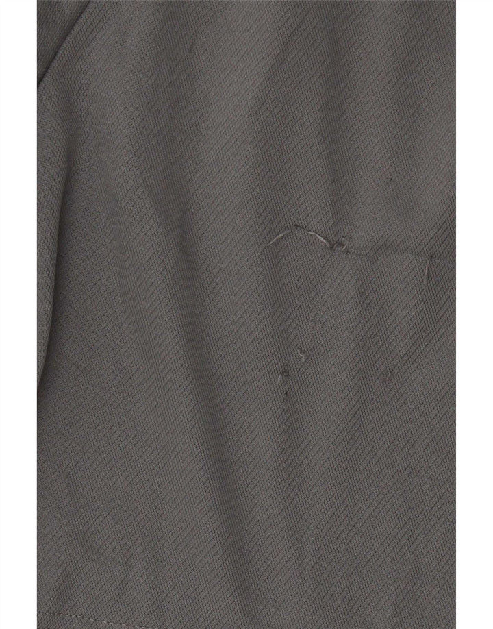 Shorts esportivos masculinos Adidas Regular Fit pequeno poliéster cinza