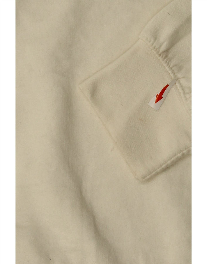 Zara moletom feminino jumper UK 14 médio branco poliéster