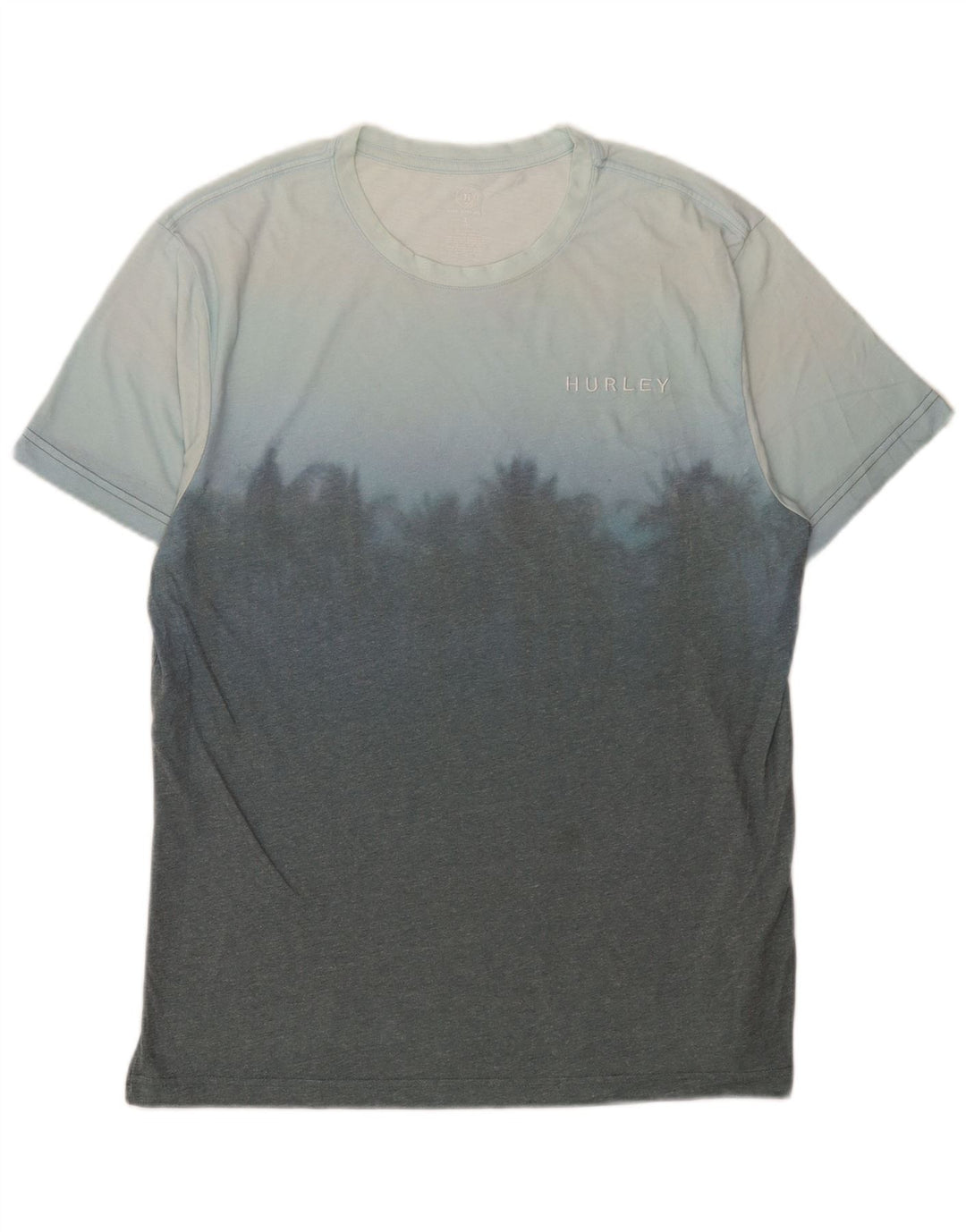 Camiseta masculina Hurley grande poliéster colorblock azul